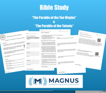 Preview of Parables "The Ten Virgins" and "The Parable of the Talents" - A Bible Study
