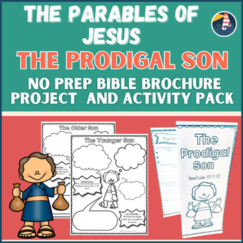 Parables of Jesus The Prodigal Son Bible Activities Grade 2, 3, 4 Bible ...