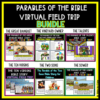 Preview of Parables of The Bible Virtual Field Trip Bundle
