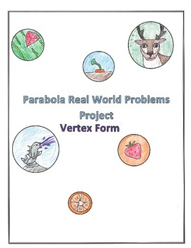 Preview of At Home Math Activity Parabola Project Graphing Quadratics Algebra 2 Vertex Form