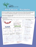 Parabolas (Conics) Vizual Notes