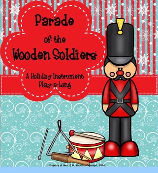 Preview of Parade of Wooden Soldier Listening Map/Play-a-Long/Color Sheet - PPT Ed.