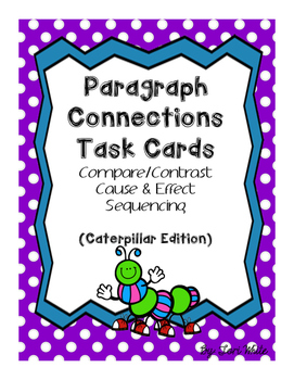 Preview of Paragraph Connections Task Cards 3.RI.8