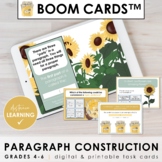 Paragraph Writing BOOM Cards™ & Task Cards for Writing a P