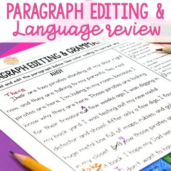 Preview of Paragraph Editing and Language Review - Distance Learning
