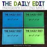 Paragraph Editing Mats | Writing Sentences Worksheets | Se