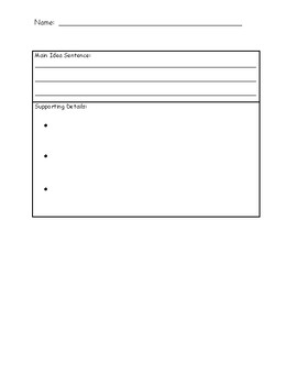 Paragraph Graphic Organizer by William Griffin | TPT