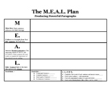 Paragraph Organizer: MEAL Plan
