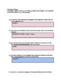 Paragraph Outline- With support!  Microsoft Word version