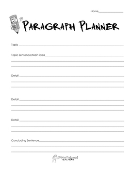 Preview of Paragraph Planner