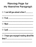 Paragraph Planning Pages