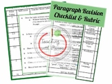 Paragraph Revision Checklist & Rubric