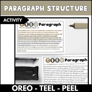 Preview of Paragraph Structure Activity - Balmy Boho