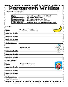 Paragraph Worksheets by Worksheet Place | Teachers Pay Teachers