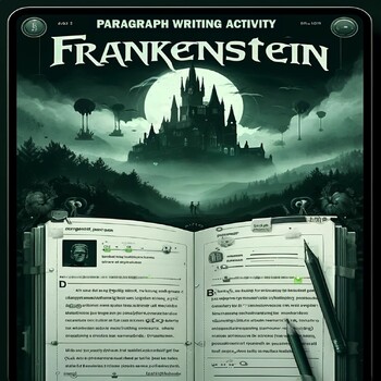 Preview of Paragraph Writing Activity in conjunction with Frankenstein