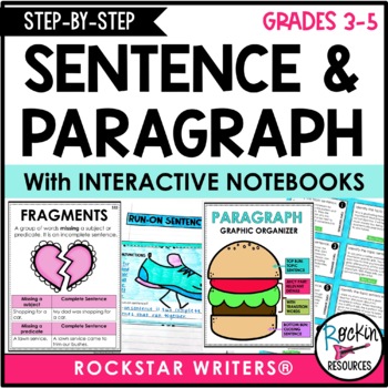 Preview of Paragraph Writing - How to Write a Paragraph - Sentence Writing - Hamburger