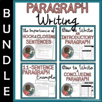 Preview of Paragraph Writing BUNDLE