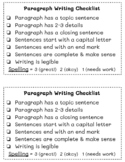 Paragraph Writing Checklist
