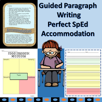 Preview of Paragraph Writing Four Square/Color Coded Paragraph Writing