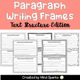 Paragraph Writing Frames (Text Structure Edition)