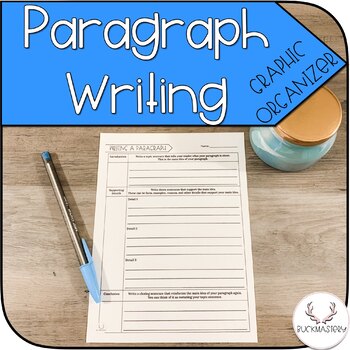 Preview of Paragraph Writing Graphic Organizer