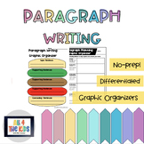 Paragraph Writing - Graphic Organizer Pack - NO PREP