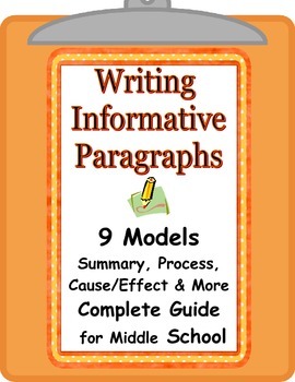 Preview of Paragraph Writing Guide with Models All Subjects -- Skills Plus Learning Content