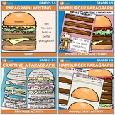 Paragraph Writing Hamburger Video, Craft, and Distance Learning ELA Activity