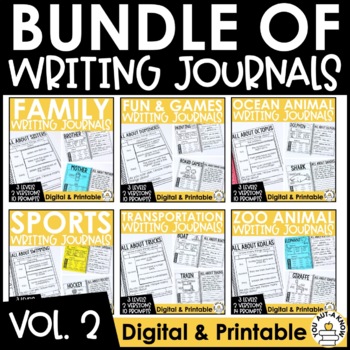 Paragraph Writing Journal: THE BUNDLE VOLUME 2 | TPT