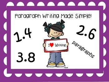 Preview of Paragraph Writing Made simple