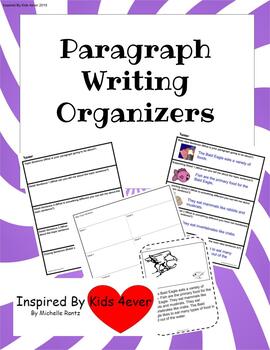 Preview of Paragraph Writing Organizers  
