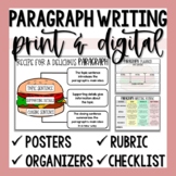 Hamburger Paragraph Writing Unit - Print & Digital