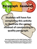 Paragraph Writing Paragraph Sandwich