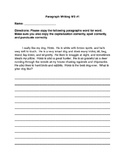 Paragraph Writing Practice