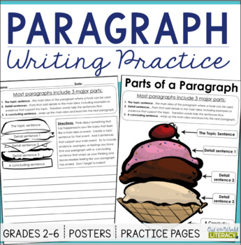Paragraph Writing Practice by Jen Bengel | Teachers Pay Teachers