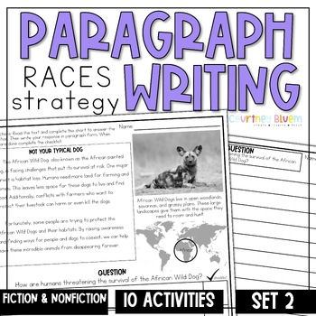 Preview of Paragraph Writing Practice - Constructed Response RACES Strategy | Set 2