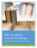 Paragraph Writing Prompts: Biology (200+)!