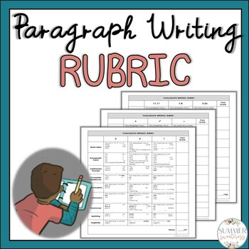 Preview of Paragraph Writing Rubric 