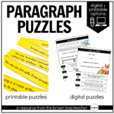 Paragraph Writing & Structure Puzzles: 1st & 2nd Grade Par