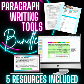 Preview of Paragraph Writing Tools BUNDLE | Topic Sentences, Citing Evidence, Structure
