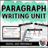Paragraph Writing Unit | Grade 3 to 5