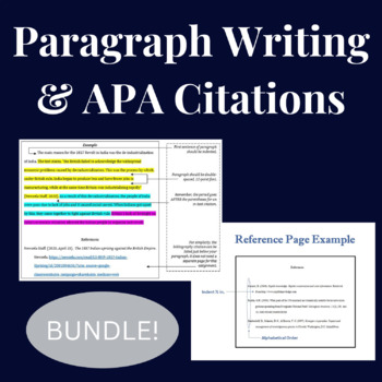 Preview of Paragraph Writing and APA Citations