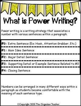 power paragraph template