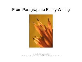 Preview of Paragraph and Essay Structure PowerPoint