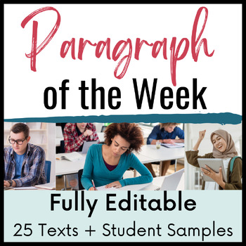 Preview of Paragraph of the Week: 25 Texts, 25 Student Samples for Grades 9-12