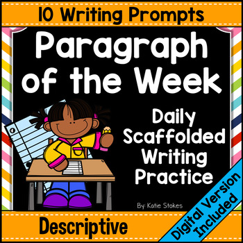 Preview of Paragraph of the Week - Descriptive Paragraph Writing Prompts