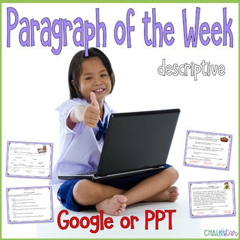 Preview of Paragraph of the Week Google Slides Version Distance Learning