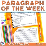 Paragraph of the Week Lower Elementary 100 Prompts for the