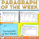 Paragraph of the Week Upper Elementary 100 Prompts for the