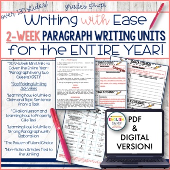 Preview of Paragraph of the Week, DIGITAL & PDF Versions